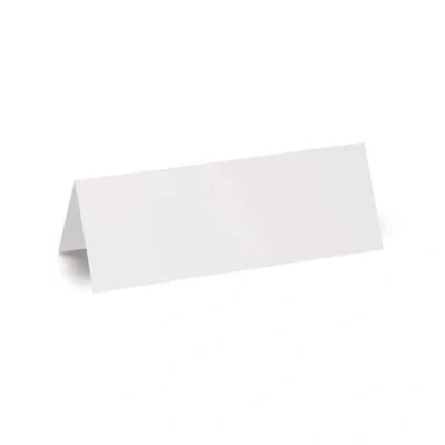 Abbildung von MAUL Namensschilder 21 x 7,5 cm (100 Stück) Namensschild aus Karton für Schreibtisch, Seminare und Workshops Beschriftbar mit Kugelschreiber, Marker, Stift Beidseitig verwendbar Weiß