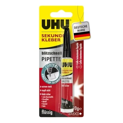 Abbildung von UHU Sekundenkleber blitzschnell PIPETTE CONTROL flüssig 10g