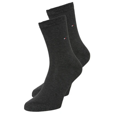 Abbildung von Tommy Hilfiger Damen Th Women Casual 2p Socken, Blickdicht, Anthrazit Melange, 35 38