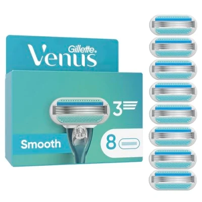 Abbildung von Gillette Venus Smooth Damen Rasierklingen mit wiederverwendbarem Handstück 8 Ersatzklingen