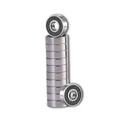 Abbildung von TUZUK 30 Stück 606 2RS Kugellager Abgedichtet 6x17x6mm Vorgeschmiert/Chromstahl/Gummi Doppeldichtung, 606RS Miniatur Rillenkugellager