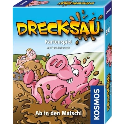 Abbildung von KOSMOS 740276 Drecksau ab in den Matsch! lustiges Kartenspiel, Partyspiel für 2 4 Spieler 7 Jahre, Kinder, Familie, Erwachsene