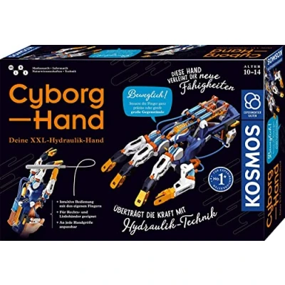 Abbildung von KOSMOS 620844 Cyborg Hand hydraulisch gesteuerte XXL Roboter Hand, größenverstellbar, auch für Linkshänder geeignet, Experimentierkasten Kinder ab 10 14 Jahre