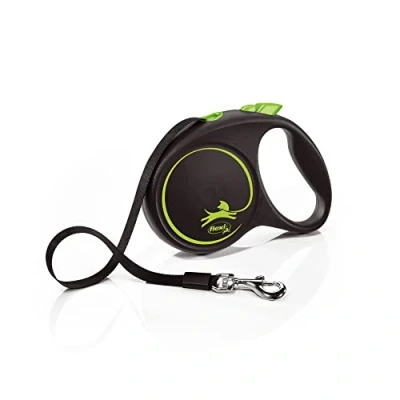 Abbildung von flexi Rollleine Design M Multicolor, Schwarz/Grün
