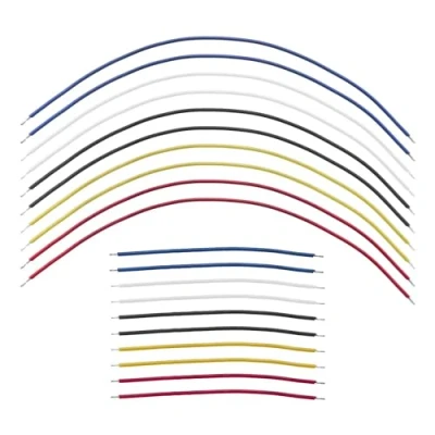 Abbildung von Create idea 20 St¨¹ck Elektrische Gitarre Draht 8.8cm/18.8cm Kabel f¨¹r Bass Rot/Schwarz/blau/Gelb/Wei? Schaltung Anschluss