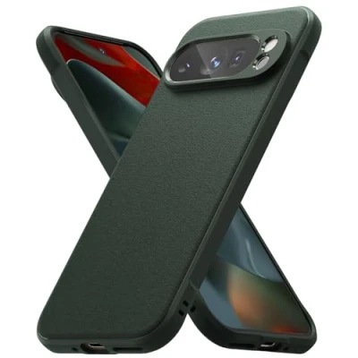 Abbildung von Ringke Onyx Case Kompatibel mit Google Pixel 9 Pro Hülle, Fester Griff rutschfeste Schlanke Anti Fingerabdruck Robuste TPU Stoßfeste Kratzfeste Handyhülle Dark Green