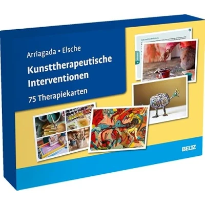 Abbildung von Kunsttherapeutische Interventionen: 75 Therapiekarten mit 28 seitigem Booklet in hochwertiger Klappkassette, Kartenformat 16,5 x 24 cm. (Beltz Therapiekarten)