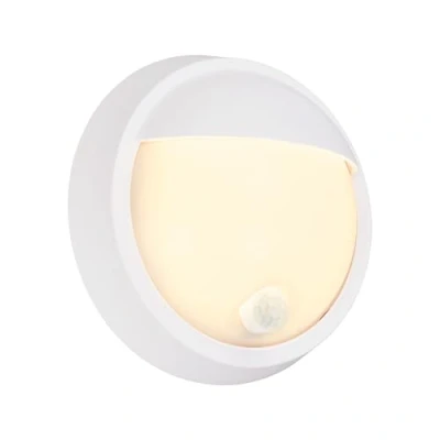 Abbildung von BRILONER LED Wandlampe Akku mit Bewegungsmelder, Dämmerungssensor, 20 sek. Timer, Aussenlampe, Wandleuchte aussen, Strahler außen, Außenleuchte, Außenwandleuchten, 17x7 cm, Weiß