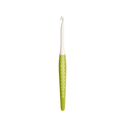 Abbildung von PRYM 218489 Häkelnadel für Wolle, weiß/dunkelviolett, 7 mm