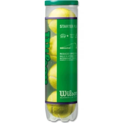 Abbildung von Wilson Tennisbälle Starter Play Green für Kinder und Jugendliche, Gelb, 4er Dose, WRT137400, 6.5
