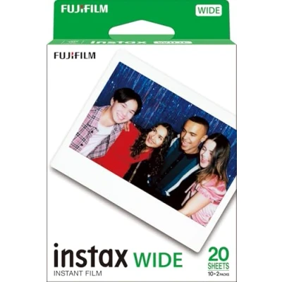 Abbildung von INSTAX Wide ISO 800 instant Film with White Border, 2 X 10 Shot Pack
