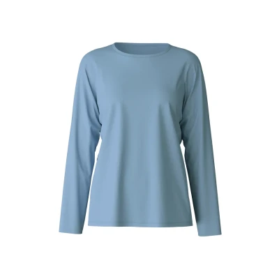 Abbildung von Calida Favourites Ground Langarmshirt, Damen, Größe: 44/46, Endless sky