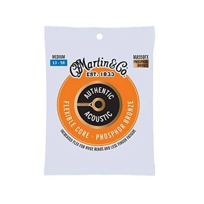 Abbildung von MARTIN Akustikgitarrensaiten, Flexible Core Medium 13 56, 98/2 Phosphor Bronze (MA550FX)
