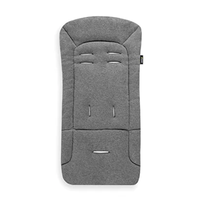 Abbildung von Hauck Universal Sitzauflage für Buggys, Kinderwagen, Fahrradanhänger, Baumwolle, Atmungsaktiv, Weich, Einfache Befestigung ,Sommer &amp; Winter, Charcoal Grau