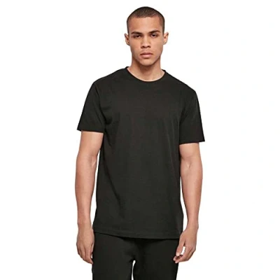 Abbildung von Build Your Brand Herren BB010 Basic Round Neck T Shirt, Black, S