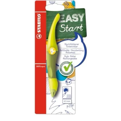 Abbildung von Ergonomischer Tintenroller für Linkshänder STABILO EASYoriginal in limone/grün blau (löschbar) inkl. Patrone