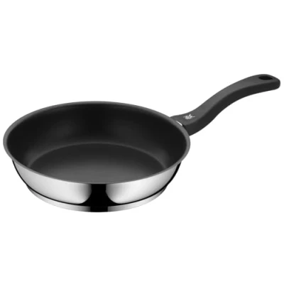 Abbildung von WMF Devil Bratpfanne 24 cm, Pfanne Induktion, Cromargan Edelstahl beschichtet, Kunststoffgriff