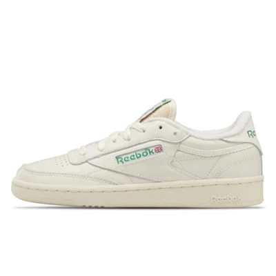 Abbildung von Reebok Classic CLUB C 85 Vintage Sneaker low, Damen, Größe: 38.5, Chalk/alabaster/glen green Leder und textil