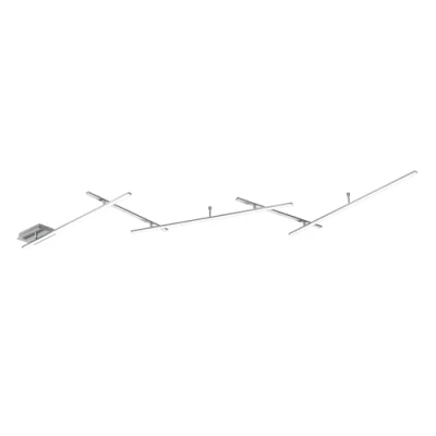 Abbildung von Trio Leuchten LED Deckenleuchte Indira 674610507, Metall, Nickel matt, Acryl weiß, 3 x 6 Watt &amp; 2 3.5