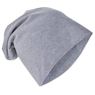 Abbildung von Miobo Kinder Slouch Beanie Mütze,Baumwolle,Unifarbe Grau 48