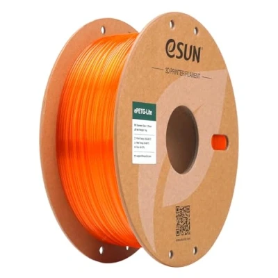 Abbildung von eSUN PETG Filament 1.75mm, hohe Zähigkeit Basic Filament, 1KG Spule (2.2 LBS) 3D Druck für Drucker, Orange