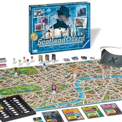 Abbildung von Ravensburger Gesellschaftsspiel 27515 Scotland Yard Spiel ab 8 Jahre, Familienspiel, Brettspiel für Kinder und Erwachsene, des Jahres, 2 6 Spieler