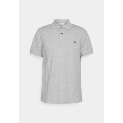Abbildung von GANT REG Shield Poloshirt, Herren, Größe: Large, Grey melange
