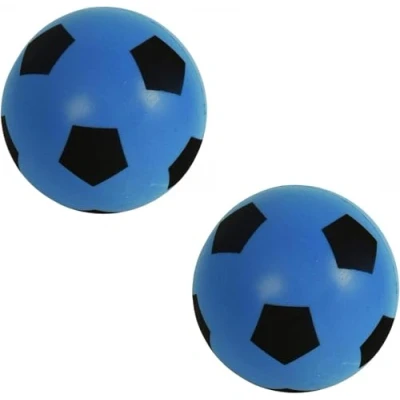 Abbildung von HTI Fun Sport Schaumstoff Fußbälle Weiche, sichere Schaumstoffbälle für Indoor &amp; Outdoor Langlebig, leicht ideal Kinder Erwachsene Spaß alle Altersgruppen 19,4 cm (2 Pack blau)