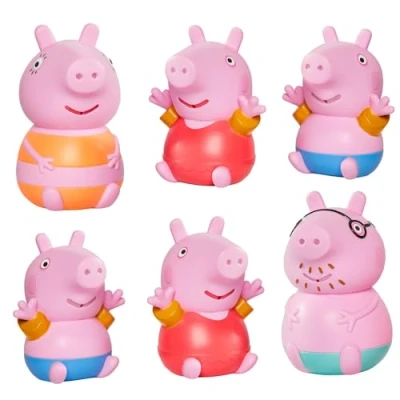 Abbildung von TOOMIES E73159 Tomy Peppa, Daddy Pig, Peppa &amp; George Squirters, Baby, Kids Toys for Water Play, Fun Bath Accessories Babies Toddlers, Suitable 18 Months, 2, 3 4 Year Olds,Pink