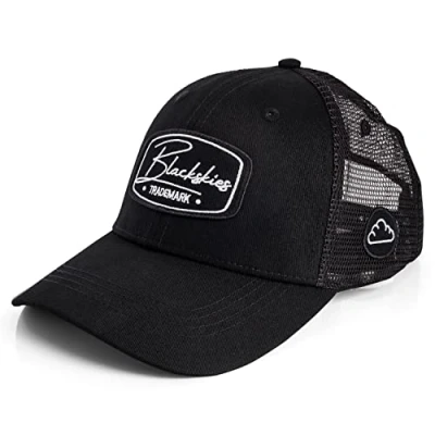 Abbildung von Blackskies® Race Baseball Cap Herren Damen Premium Trucker Snapback Schirm Mütze Kappe Basecap Schwarz