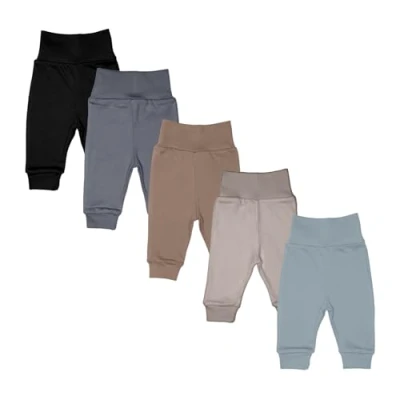 Abbildung von MEA Baby Unisex Hose aus 100% Baumwolle im 5er Pack/Pumphose, Babyhose für Jungen Mädchen, Schlupfhose (92, Jungen4)