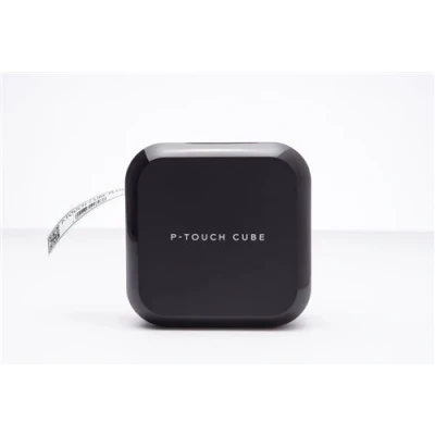 Abbildung von Brother PT P710BT, Monochrom, Etikettendrucker, P Touch Cube Plus, Etikettierer, Verbindbar (PC und Bluetooth), Schwarz, 6.1 x 11.5 cm