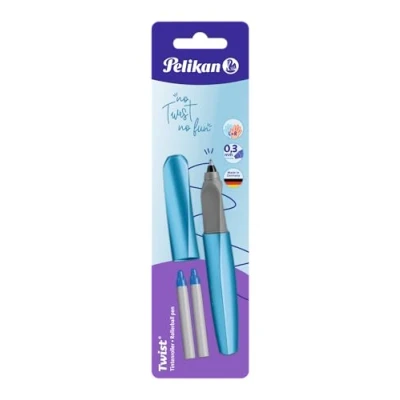 Abbildung von Pelikan Tintenroller Twist, universell für Rechts und Linkshänder, frosted blue, 1 Stück