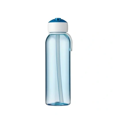 Abbildung von Mepal Wasserflasche Flip Up Campus Auslaufsichere Trinkflasche für Schule &amp; Unterwegs Transparente Trinkbecher BPA frei Spülmaschinenfest 500 ml Blue