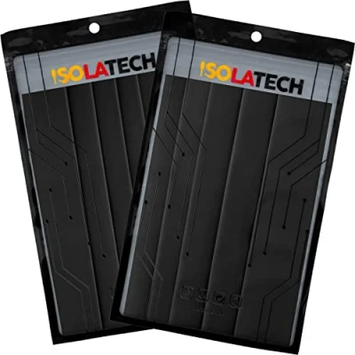 Abbildung von ISOLATECH Schrumpfschlauch Set Bündel 2:1 ohne Kleber unbeschriftet Schwarz Ø30mm 1,2 Meter in 6Stk x 20cm und Ø40mm 1,0 5Stk