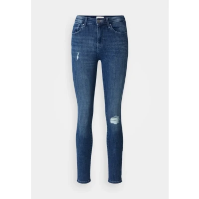 Abbildung von ONLY Onlpower PUSH UP Destroy Jeans Skinny Fit, Damen, Größe: 34x30, Medium blue denim