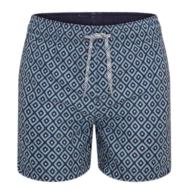 Abbildung von RIPT Jungen Essentials Quick Dry UV 50 Sonnenschutz Badeshorts Badehose, Blassblauer Diamantdruck, 11 12 Jahre