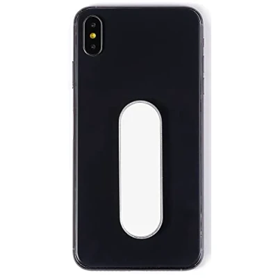 Abbildung von MOMOSTiCK Das Original! Smartphone Fingerhalter Handy Fingerhalterung Halter Ständer Griff Halterung Ring (PU Leder Series Weiß)