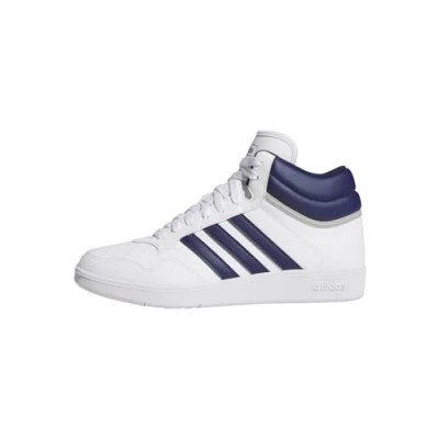 Abbildung von adidas Unisex Hoops 4.0 MID Shoes Schuhe, FTWR White/Dark Blue/Grey Two, 40 EU