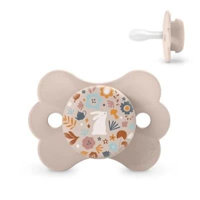 Abbildung von Suavinex, Schnuller für Babys 0 6 Monate, mit physiologischem Silikonsauger SX Pro, Symmetrischer, flacher und flexibler Sauger, Neugeborene, Respektiert die Mundentwicklung, Rosa