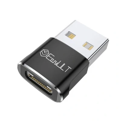 Abbildung von EasyULT USB C Buchse auf Stecker Adapter, Typ A Ladekabel für iPhone 12 13 14 Pro Max, iPad Mini/Air, Samsung Galaxy S21 S22 Plus Ultra FE (Schwarz)