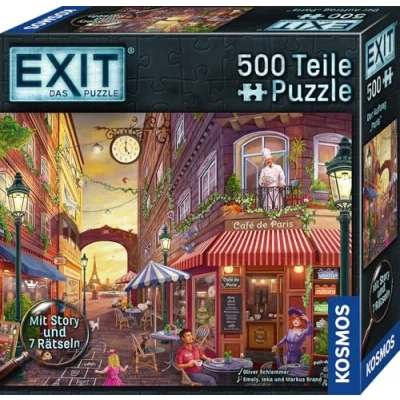 Abbildung von KOSMOS 684990 EXIT® Das Puzzle Der Auftrag Paris, 500 Teile Puzzlen für Erwachsene und Kinder ab 10 Jahren, Escape Room Einsteiger mit Rätseln