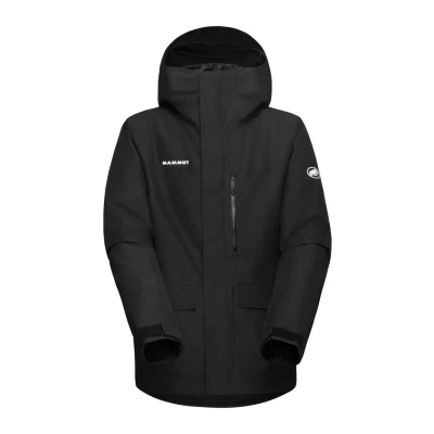 Abbildung von Mammut Herren Fall Line Thermo Hooded Mens Hardshell Insulated Jackets, Schwarz, 3XL EU