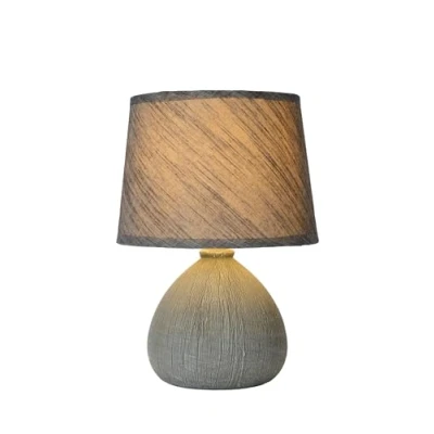 Abbildung von LUCIDE RAMZI Tischlampe Ø 18 cm 1xE14 Grau
