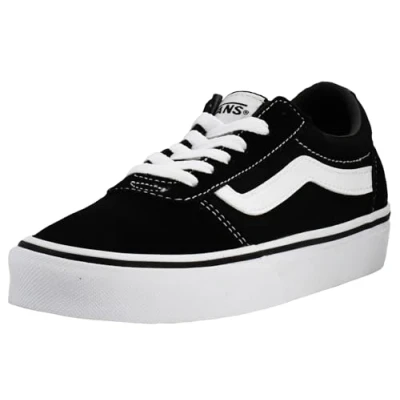 Abbildung von Vans Ward Damen Sneaker, Suede Canvas Black White, 39 EU
