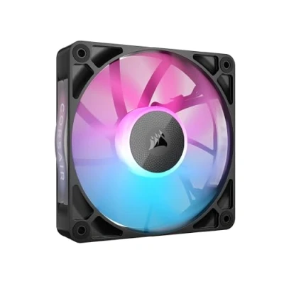 Abbildung von Corsair iCUE LINK RX120 RGB 120mm PWM Lüfter Magnetisches Kuppellager Einzelner Schwarz