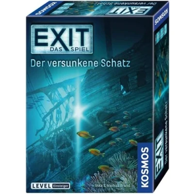 Abbildung von KOSMOS 694050 EXIT Das Spiel Der versunkene Schatz, Level: Einsteiger, Escape Room Spiel, Game für 1 bis 4 Spieler ab 10 Jahre, EIN einmaliges Gesellschaftsspiel