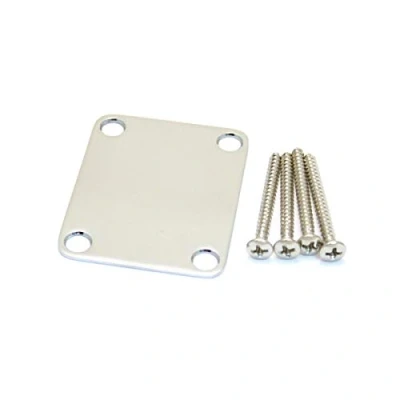 Abbildung von Fender 4 Bolt Vintage Style Neck Plate &quot;Plain&quot; (No Serial Number or Logo) (Chrome)