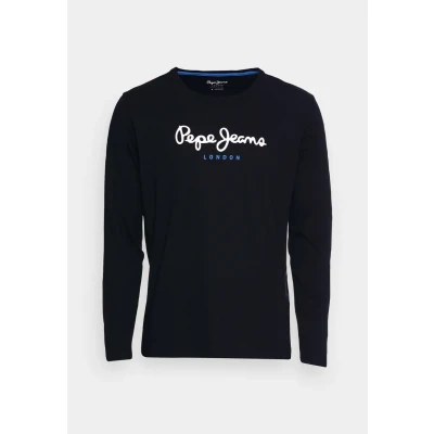 Abbildung von Pepe Jeans EGGO Langarmshirt, Herren, Größe: XS, Black