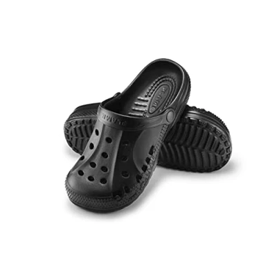 Abbildung von ESTRO Gartenclogs Herren Gartenschuhe Damen Unisex Leicht Gummischuhe Sommer Garten Clogs A78 (39, Schwarz)
